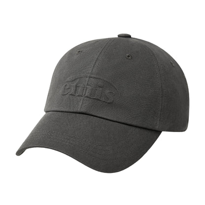 EMBOSSING LOGO BALL CAP-CHARCOAL