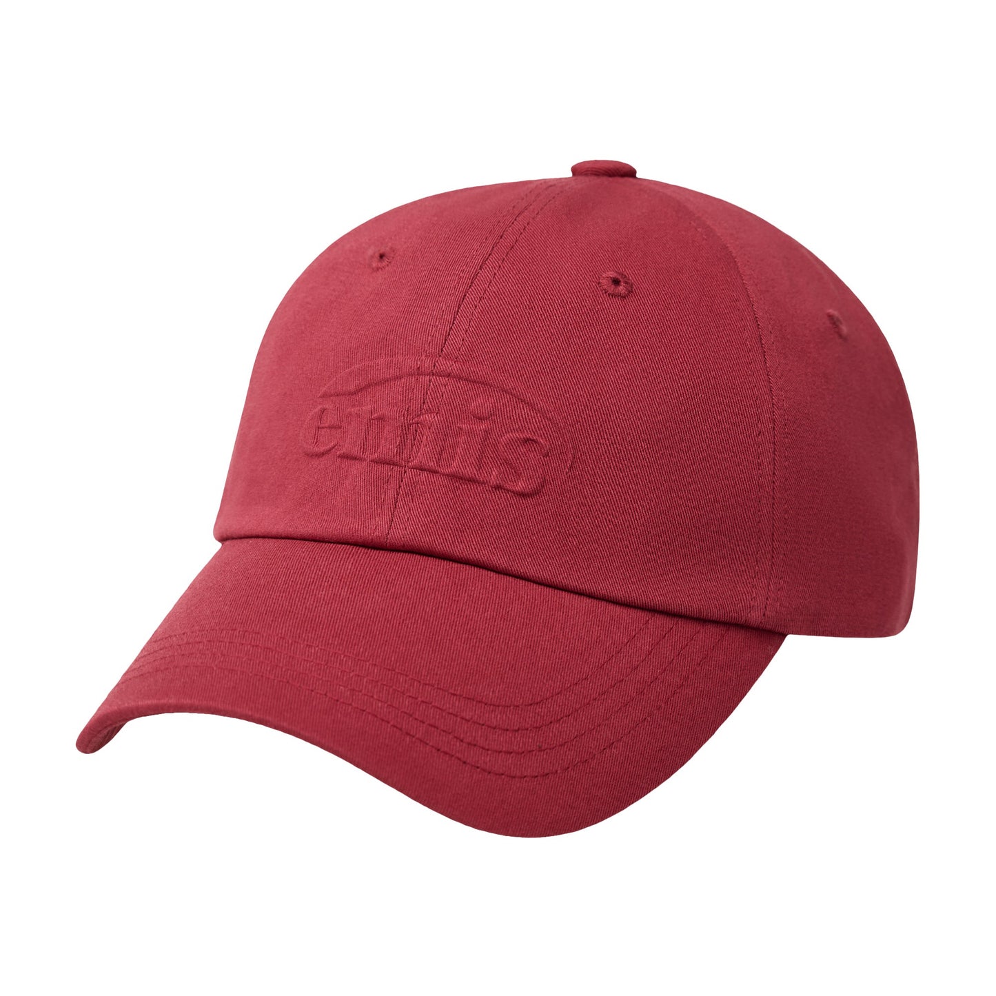 EMBOSSING LOGO BALL CAP-RED