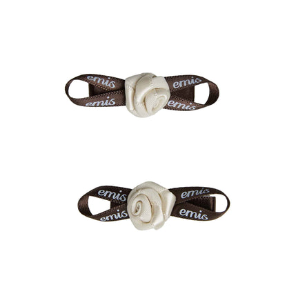 MINI CORSAGE HAIR CLIP-IVORY