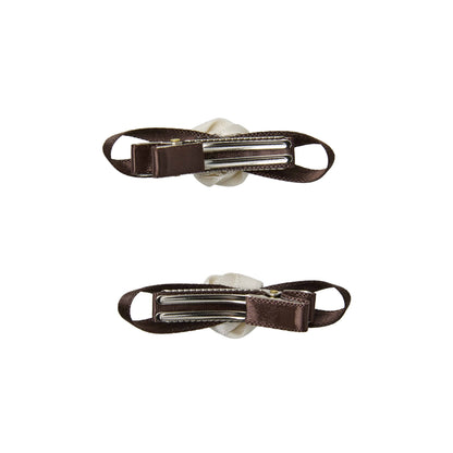 MINI CORSAGE HAIR CLIP-IVORY