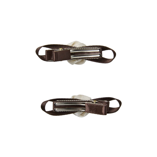 MINI CORSAGE HAIR CLIP-IVORY