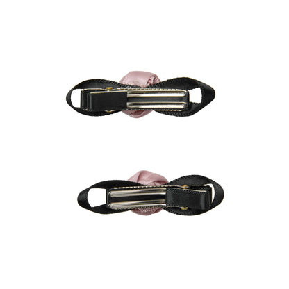 MINI CORSAGE HAIR CLIP-PINK