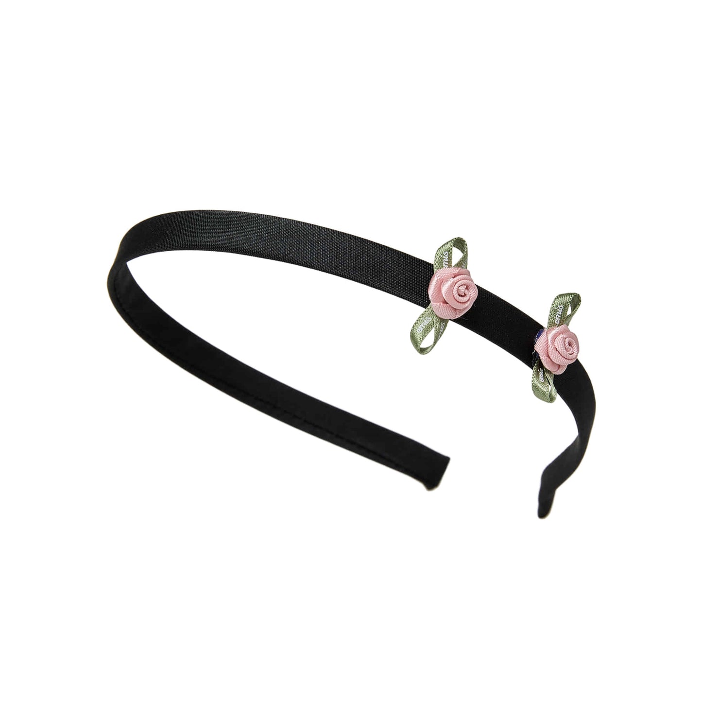 MINI CORSAGE HAIRBAND-BLACK