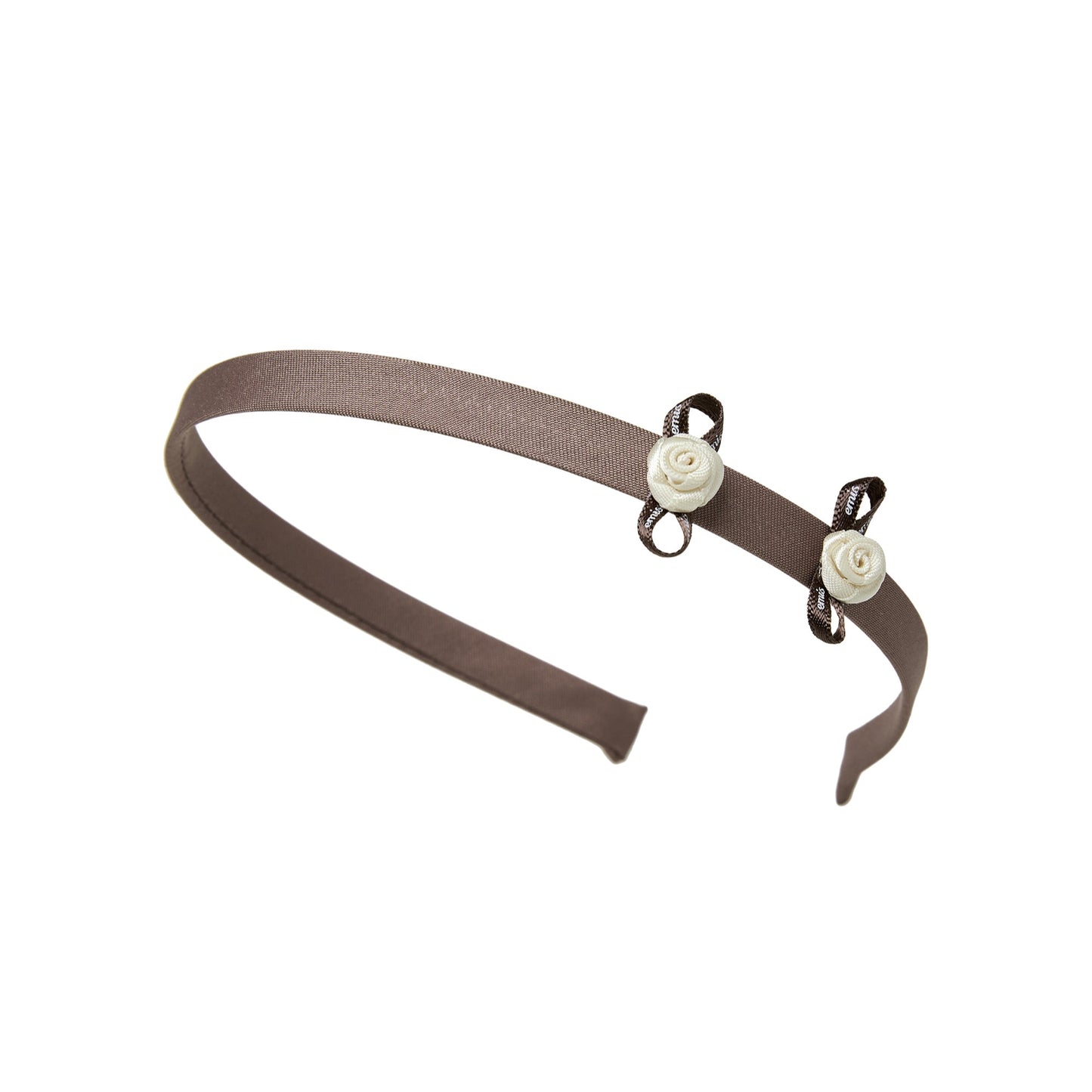 MINI CORSAGE HAIRBAND-BROWN