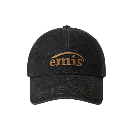 ONE TONE WASHED DENIM BALL CAP-GRAY DENIM