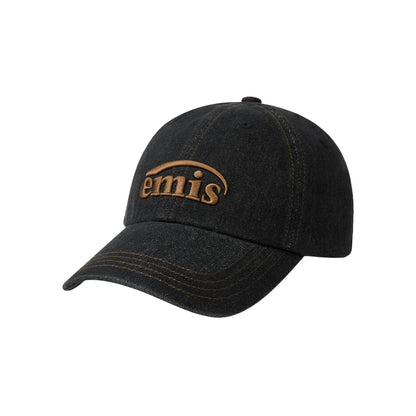 ONE TONE WASHED DENIM BALL CAP-GRAY DENIM