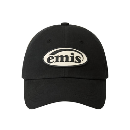 RUBBER PATCH BALL CAP-BLACK