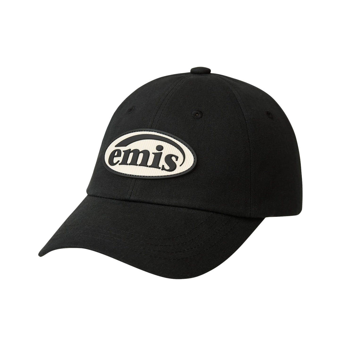 RUBBER PATCH BALL CAP-BLACK