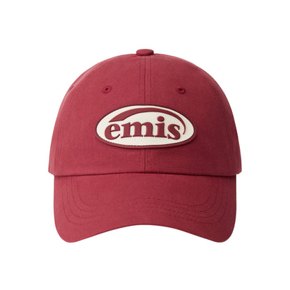 RUBBER PATCH BALL CAP-RED