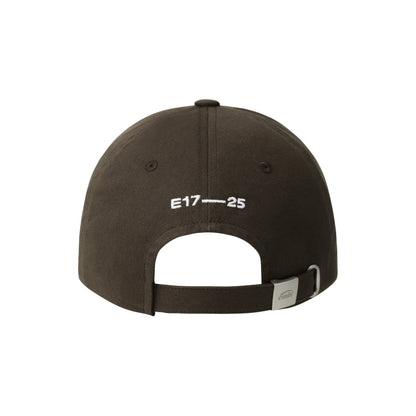 LETTERING LOGO BALL CAP-BROWN