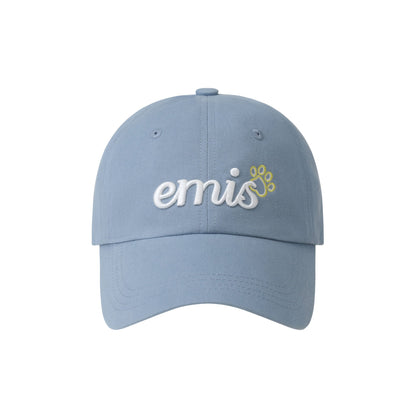 LETTERING LOGO BALL CAP-BLUE