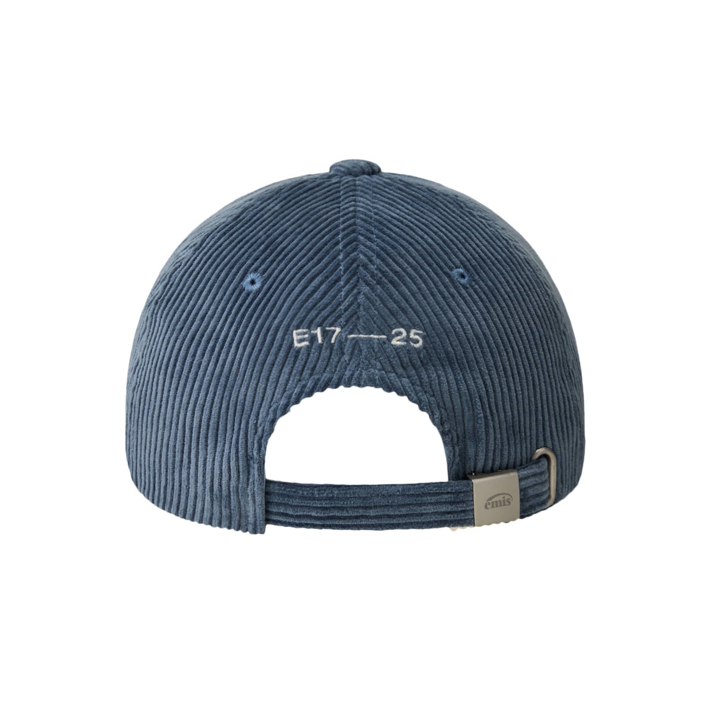 RUBBER PATCH CORDUROY BALL CAP-ASH BLUE