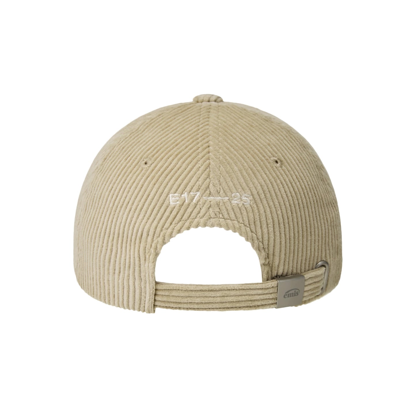 RUBBER PATCH CORDUROY BALL CAP-BEIGE