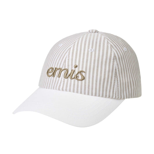 STRIPE BALL CAP-BEIGE