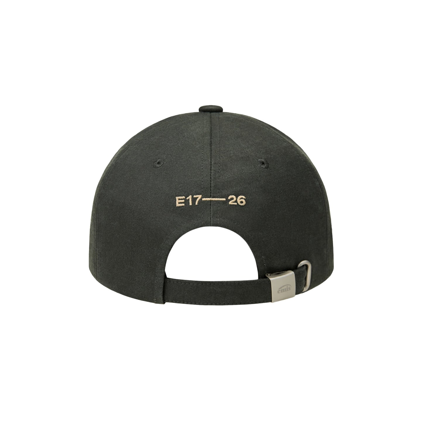 WASHED FAUX LEATHER BALL CAP-GREEN