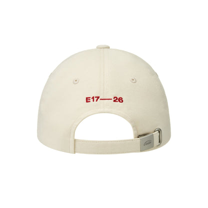 SMALL LOGO BALL CAP-CREAM