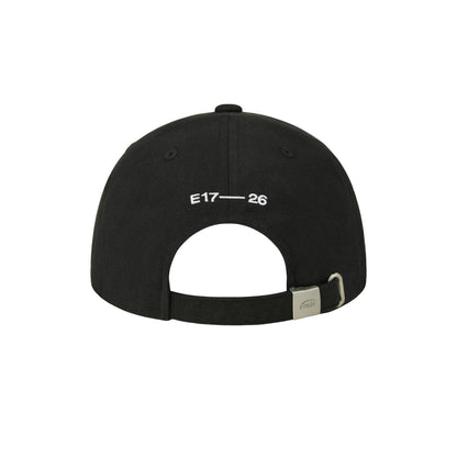 HEART RUBBER PATCH BALL CAP-BLACK