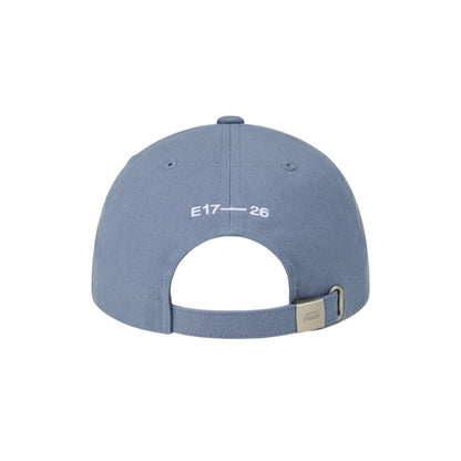 HEART RUBBER PATCH BALL CAP-BLUE