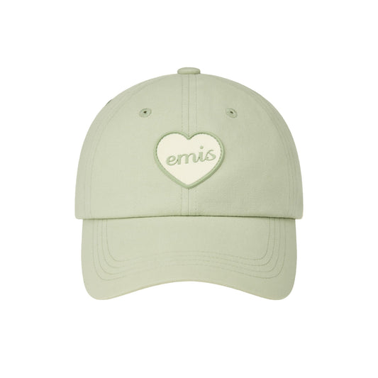 HEART RUBBER PATCH BALL CAP-MINT