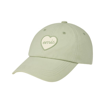 HEART RUBBER PATCH BALL CAP-MINT