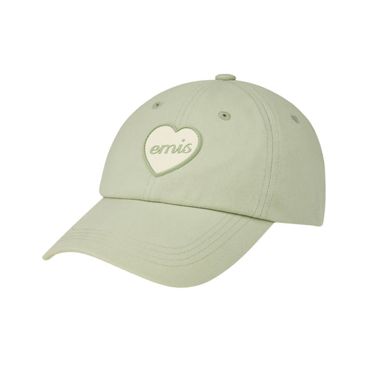 HEART RUBBER PATCH BALL CAP-MINT
