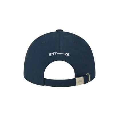HEART RUBBER PATCH BALL CAP-NAVY