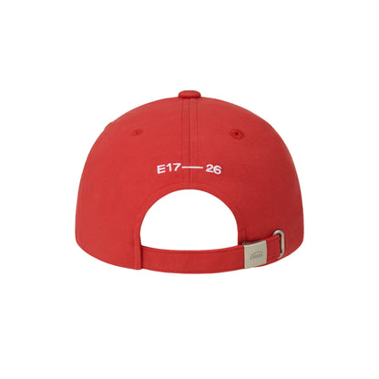 HEART RUBBER PATCH BALL CAP-RED