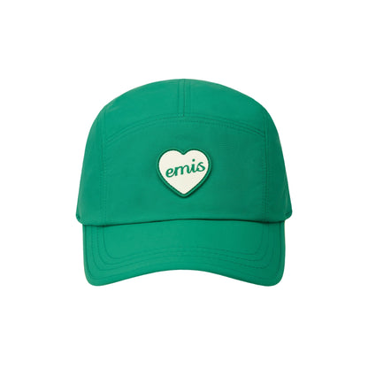 HEART RUBBER PATCH CAMP CAP-GREEN