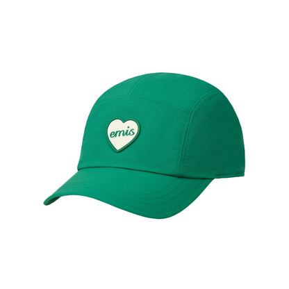 HEART RUBBER PATCH CAMP CAP-GREEN