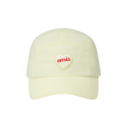 HEART RUBBER PATCH CAMP CAP-IVORY