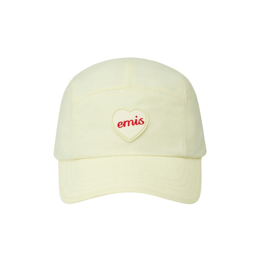 HEART RUBBER PATCH CAMP CAP-IVORY