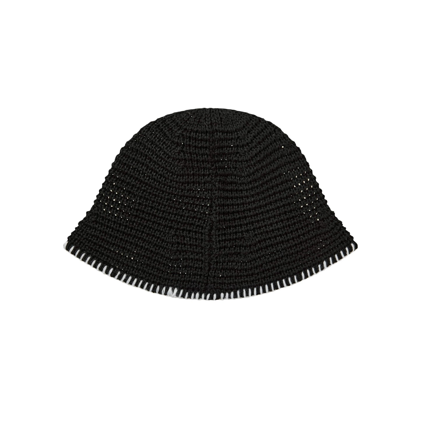 HEART RUBBER PATCH KNIT BUCKET HAT