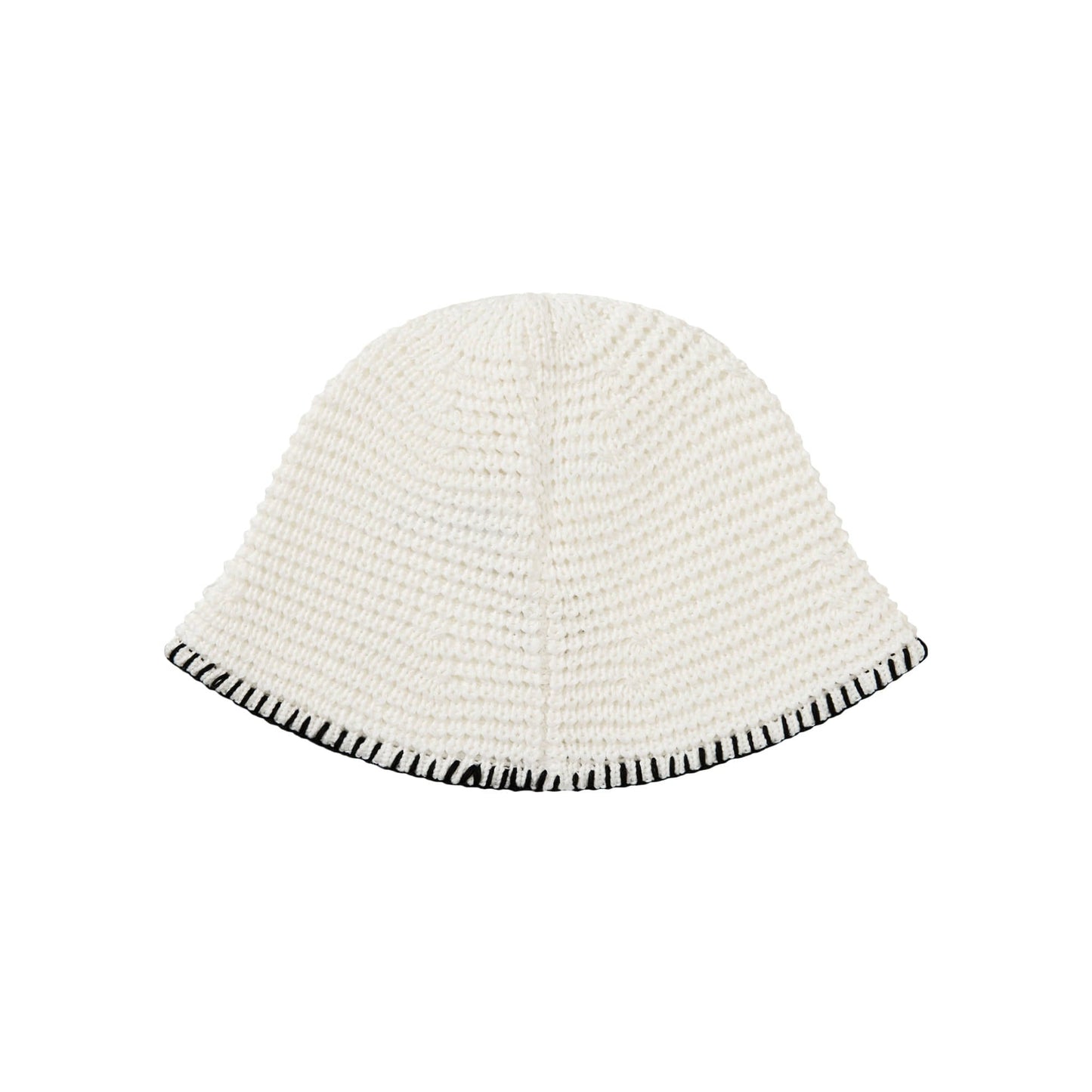 HEART RUBBER PATCH KNIT BUCKET HAT