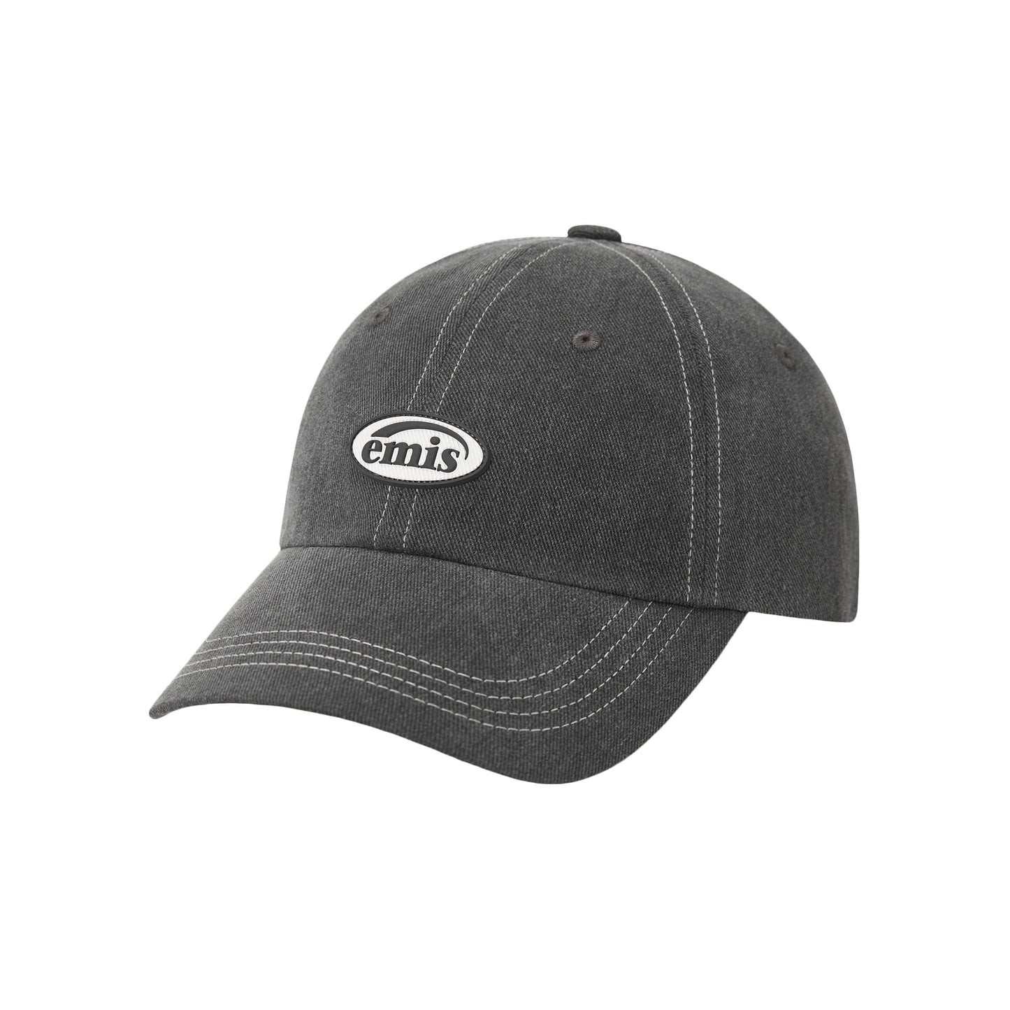 MINI RUBBER PATCH PIGMENT BALL CAP-BLACK