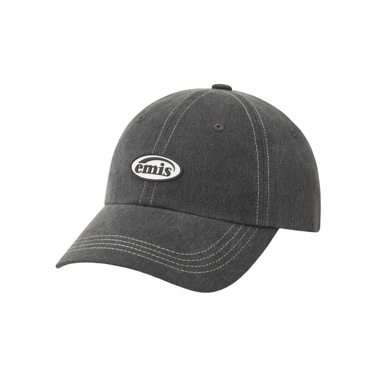 MINI RUBBER PATCH PIGMENT BALL CAP-BLACK