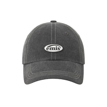 MINI RUBBER PATCH PIGMENT BALL CAP-BLACK