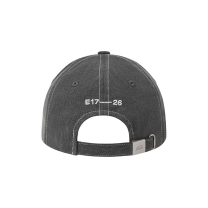 MINI RUBBER PATCH PIGMENT BALL CAP-BLACK