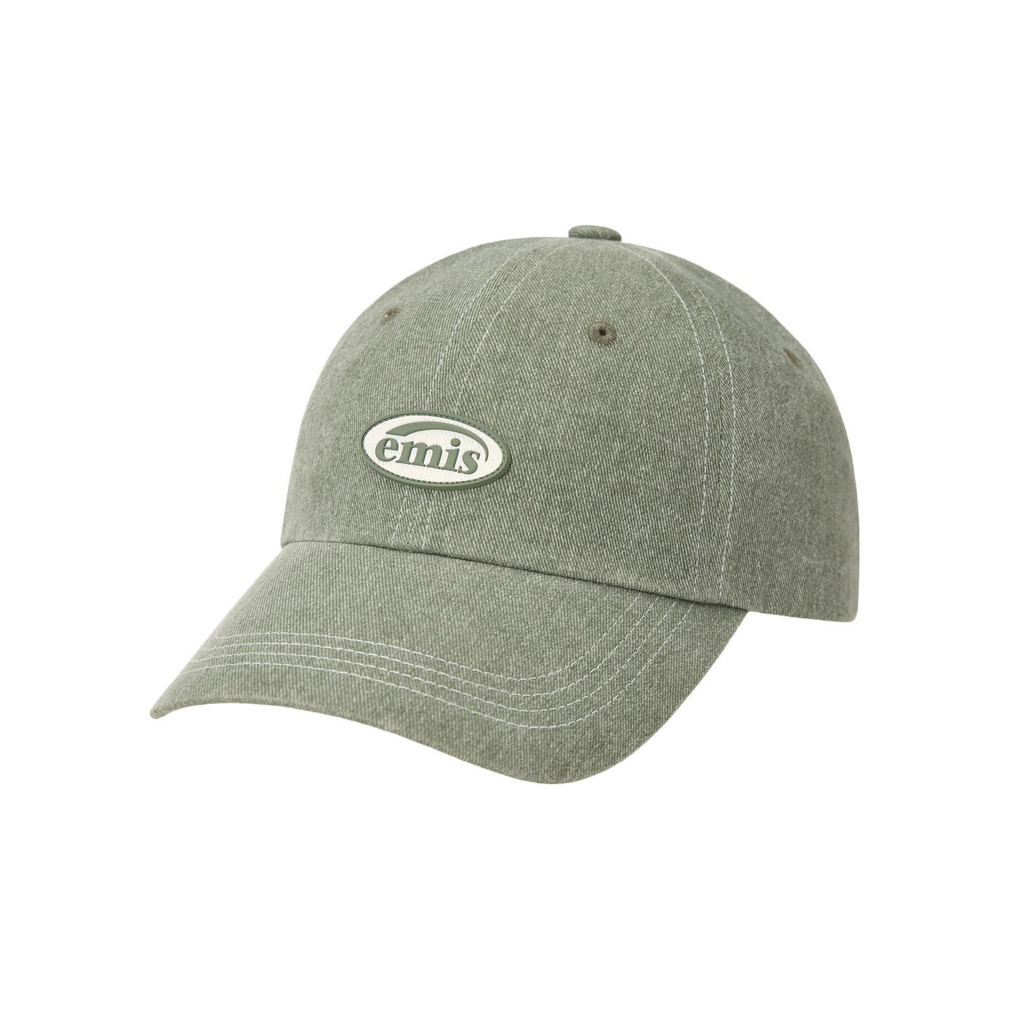 MINI RUBBER PATCH PIGMENT BALL CAP-OLIVE