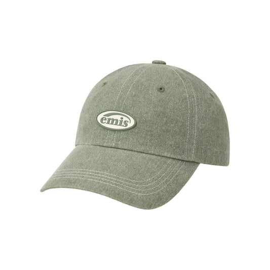 MINI RUBBER PATCH PIGMENT BALL CAP-OLIVE