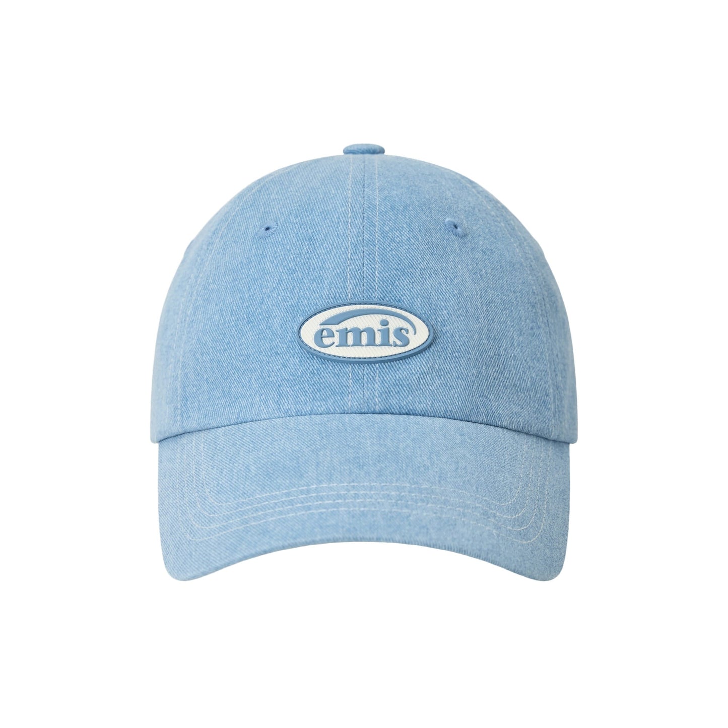 MINI RUBBER PATCH PIGMENT BALL CAP-PASTEL BLUE