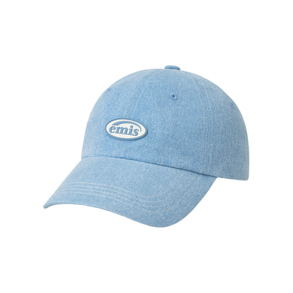 MINI RUBBER PATCH PIGMENT BALL CAP-PASTEL BLUE