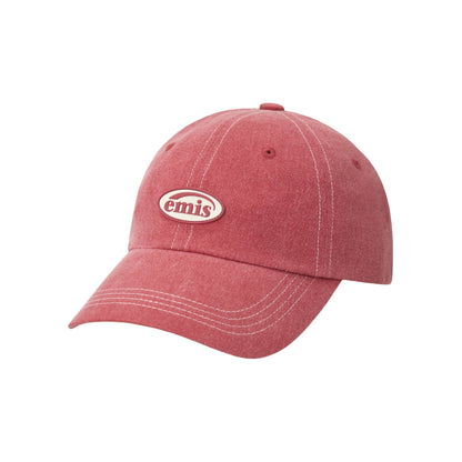 MINI RUBBER PATCH PIGMENT BALL CAP-RED