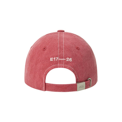 MINI RUBBER PATCH PIGMENT BALL CAP-RED