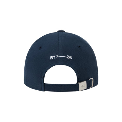 CHAIN STITCH BALL CAP-NAVY