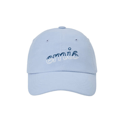 CHAIN STITCH BALL CAP-PASTEL BLUE