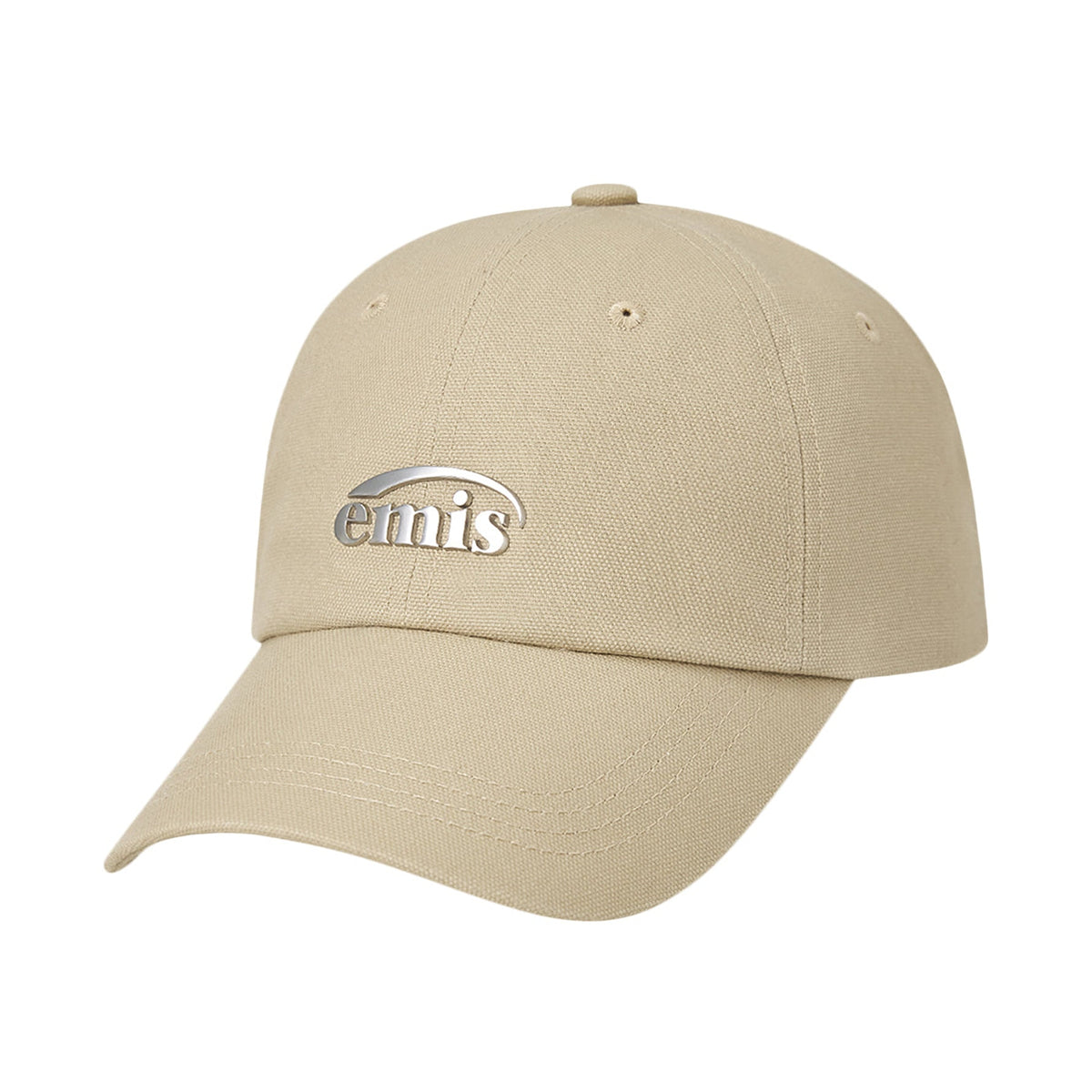 METAL LOGO BALL CAP-BEIGE