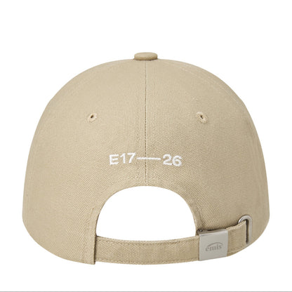 METAL LOGO BALL CAP-BEIGE