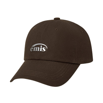 METAL LOGO BALL CAP-BROWN