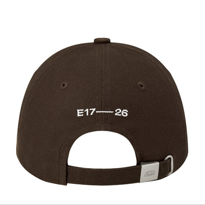 METAL LOGO BALL CAP-BROWN