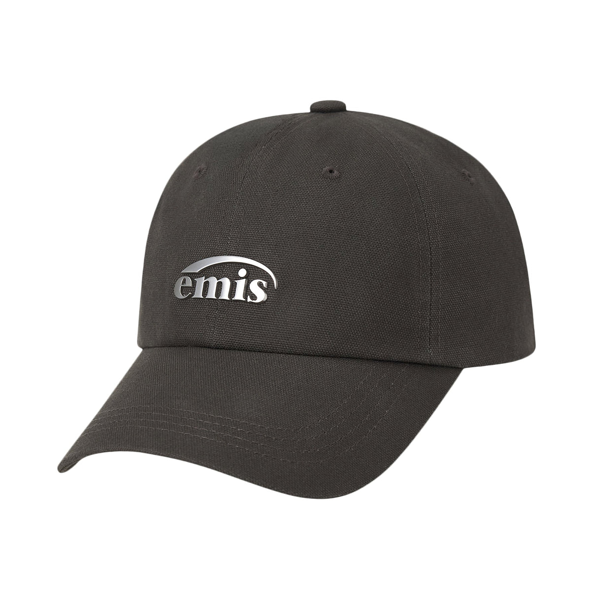 METAL LOGO BALL CAP-GRAY